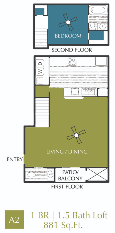 Tuscany 1 bedroom 1 bath apartment 786 sqft at Marcella at Gateway